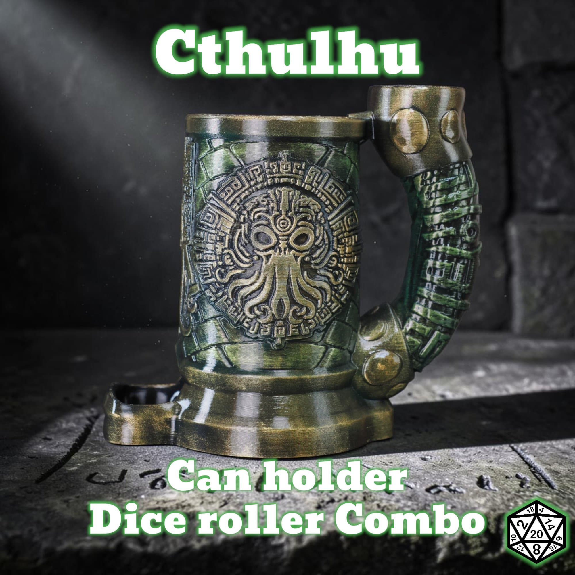 Call of Cthulhu Can Holder Dice Tower D&D